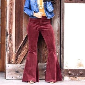 L\u0026B | Jeans | Maroon Flare Jeans | Poshmark